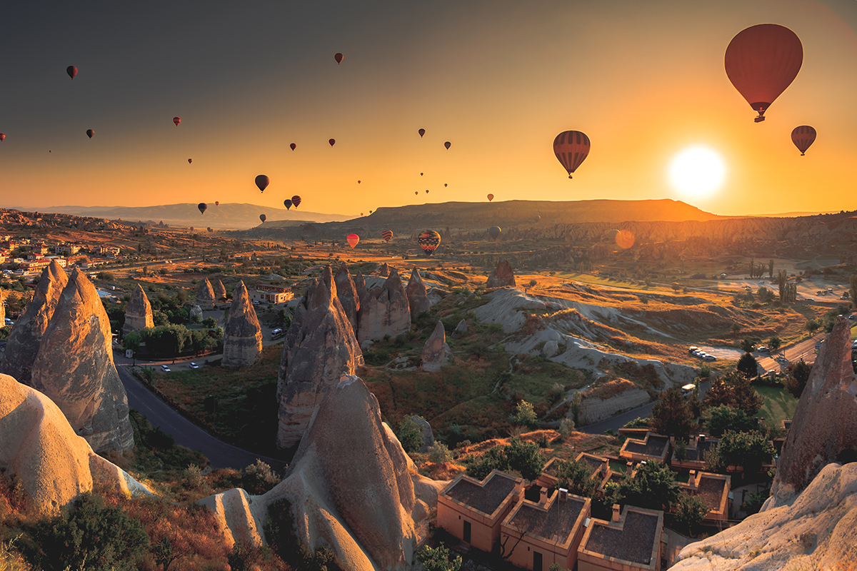 Cappadocia at sunrise