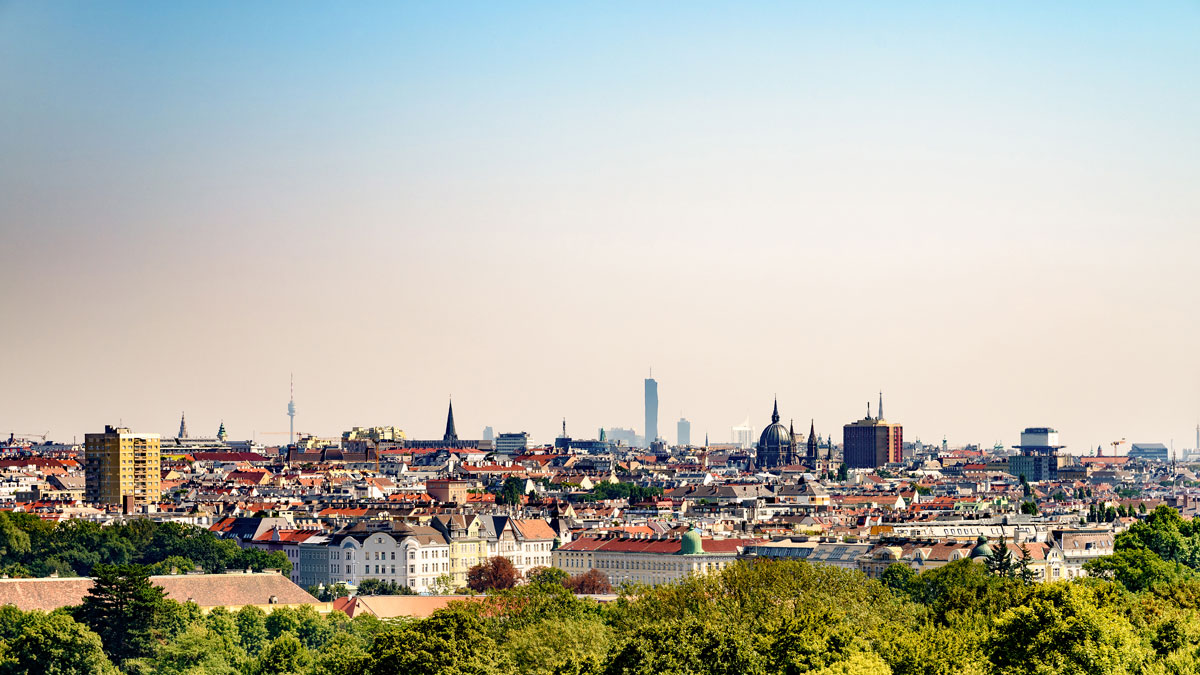View of Vienna cityscape 