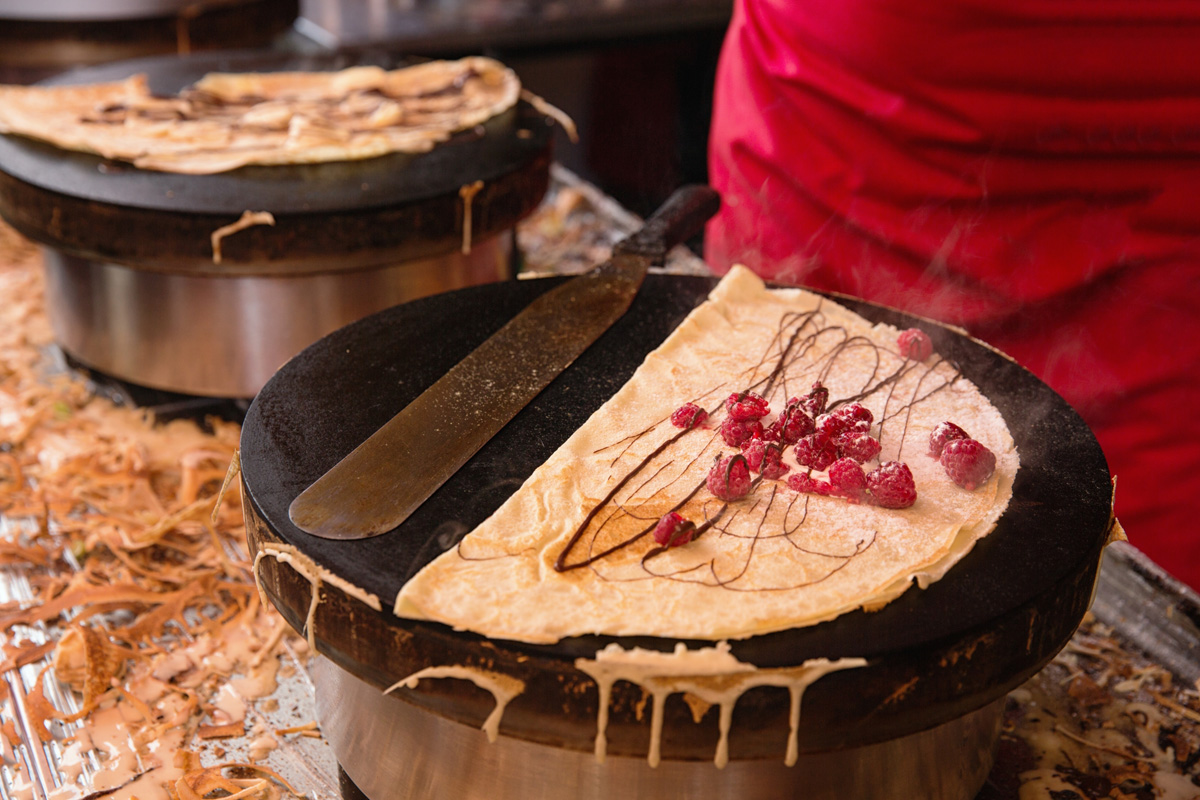 The French win at crepe-making. 