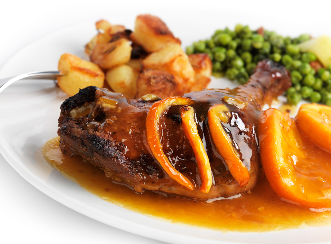 Duck a l’Orange - A classic French dish. 