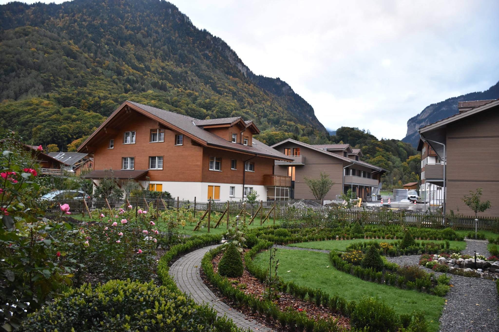 The Alpenrose Hotel & Gardens in Wilderswil, Switzerland.