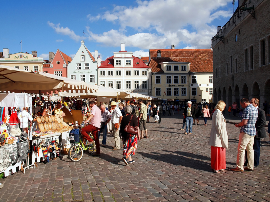 Local Market in Tallinn. 