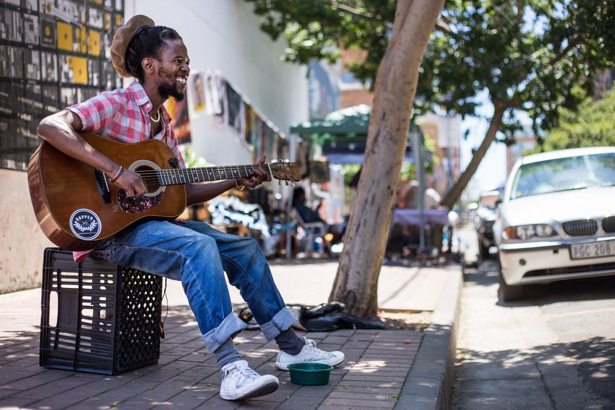 Local muso in Johannesburg, South Africa.