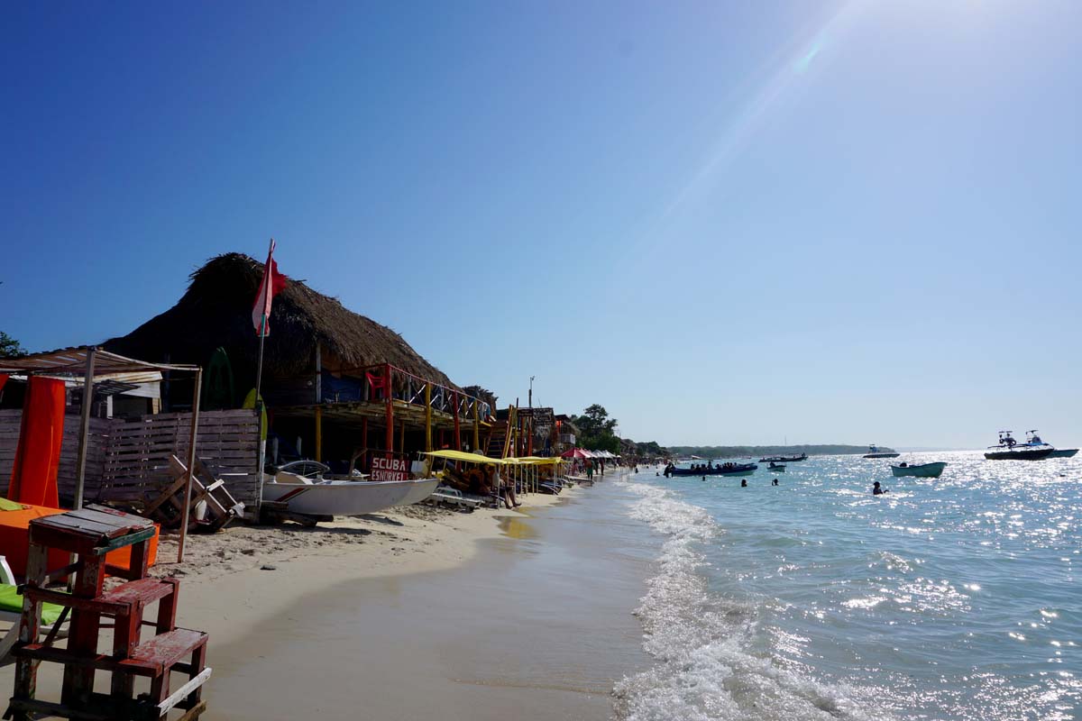 Playa Blanca, Isla de Baru beach near Colombia