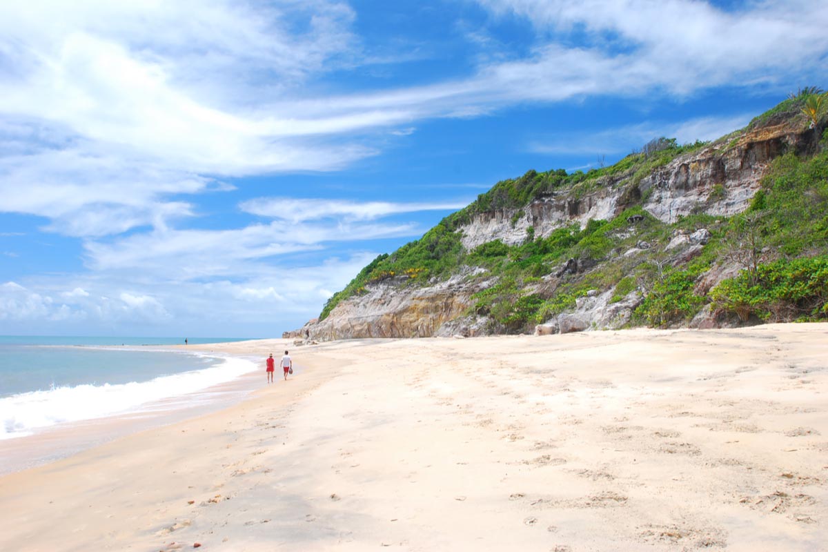Praia do Espelho beach in Brazil