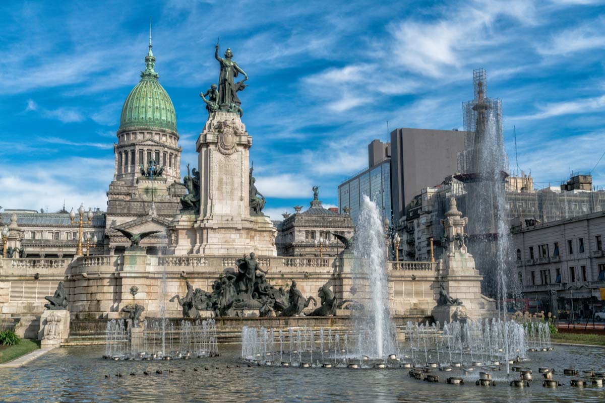 The Congress of the Argentina Nation in Buenos Aires