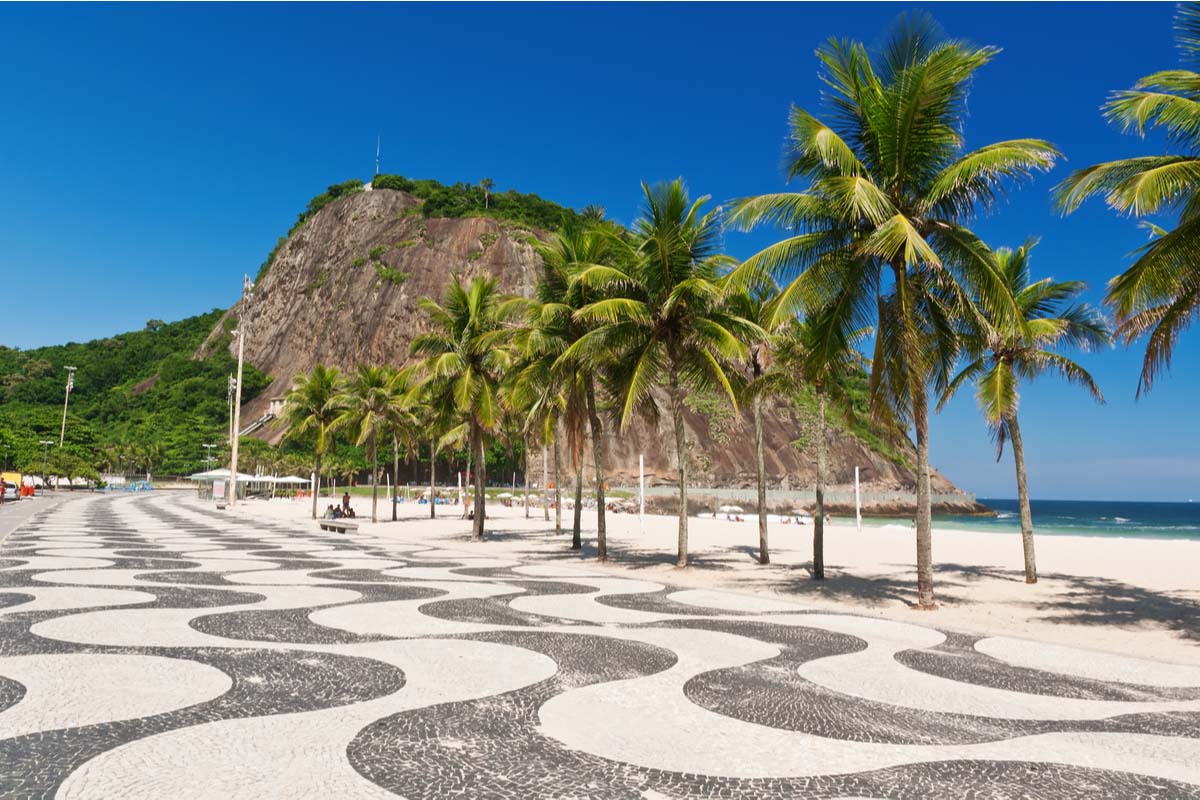 Copacabana Beach in Rio de Janeiro