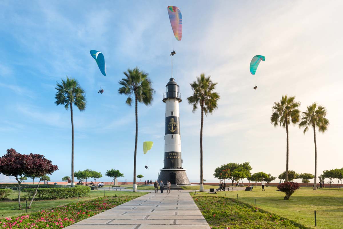 The Miraflores Lighthouse of Lima