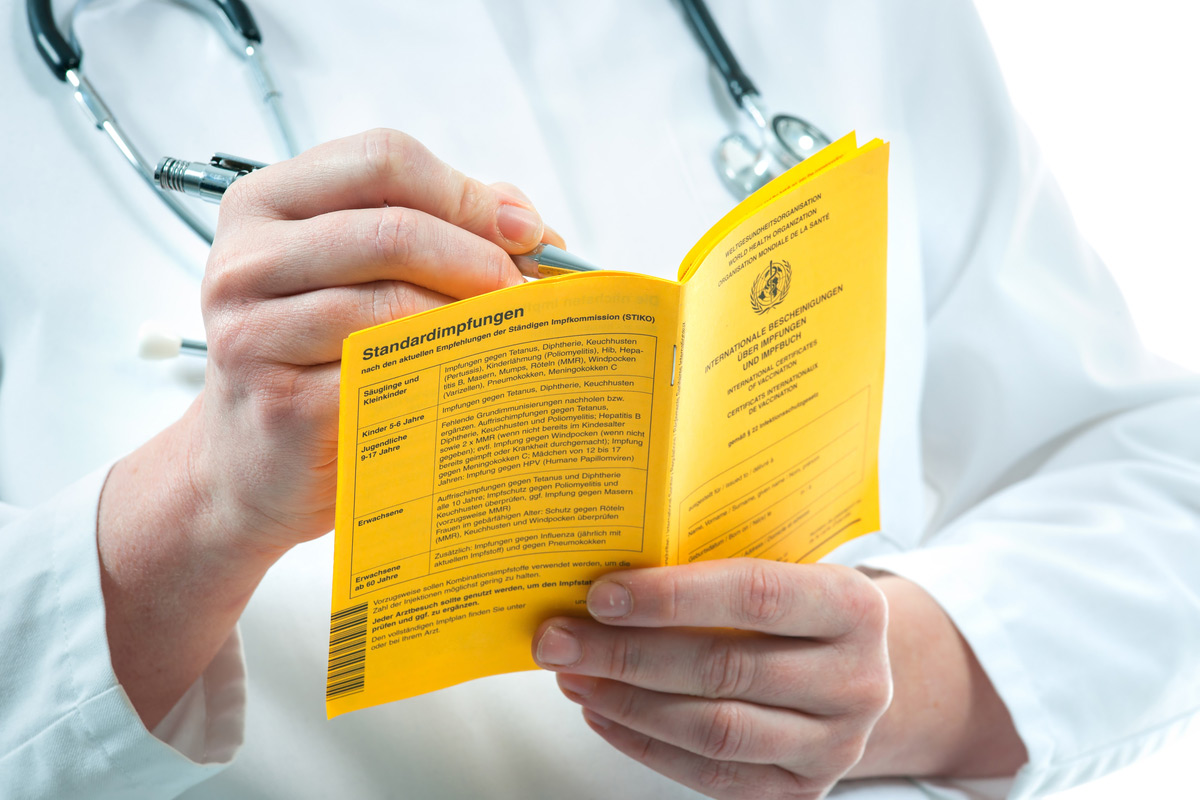 International certification for vaccinations