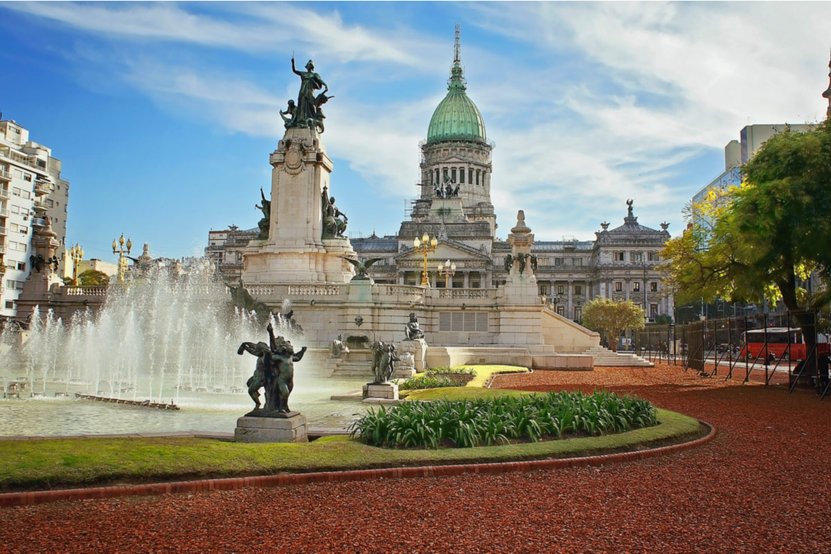 The beautiful National Congress building in Buenos Ares