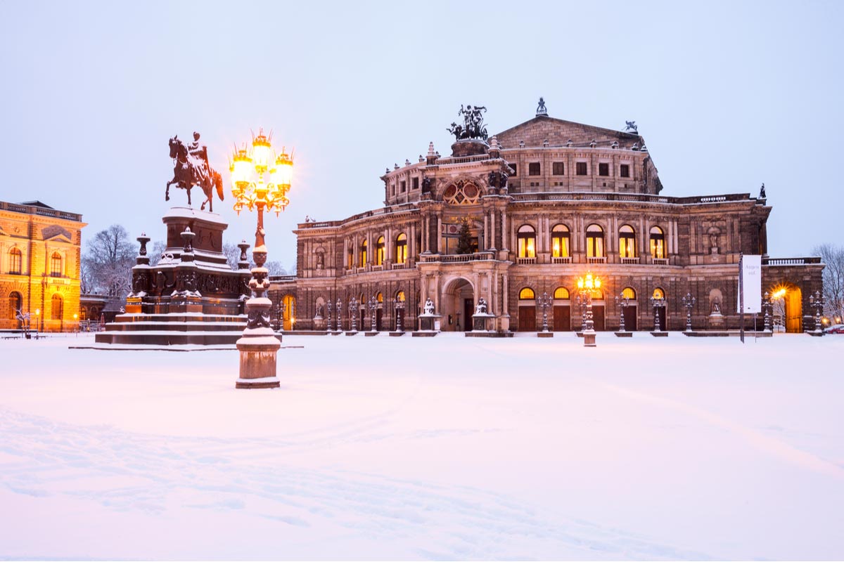 Semperoper in the winter time