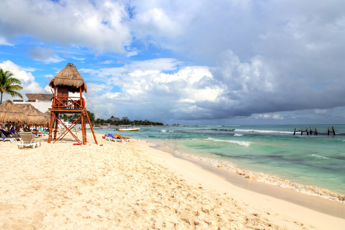 Tropical beaches of Riviera Maya near Cancun, Mexico