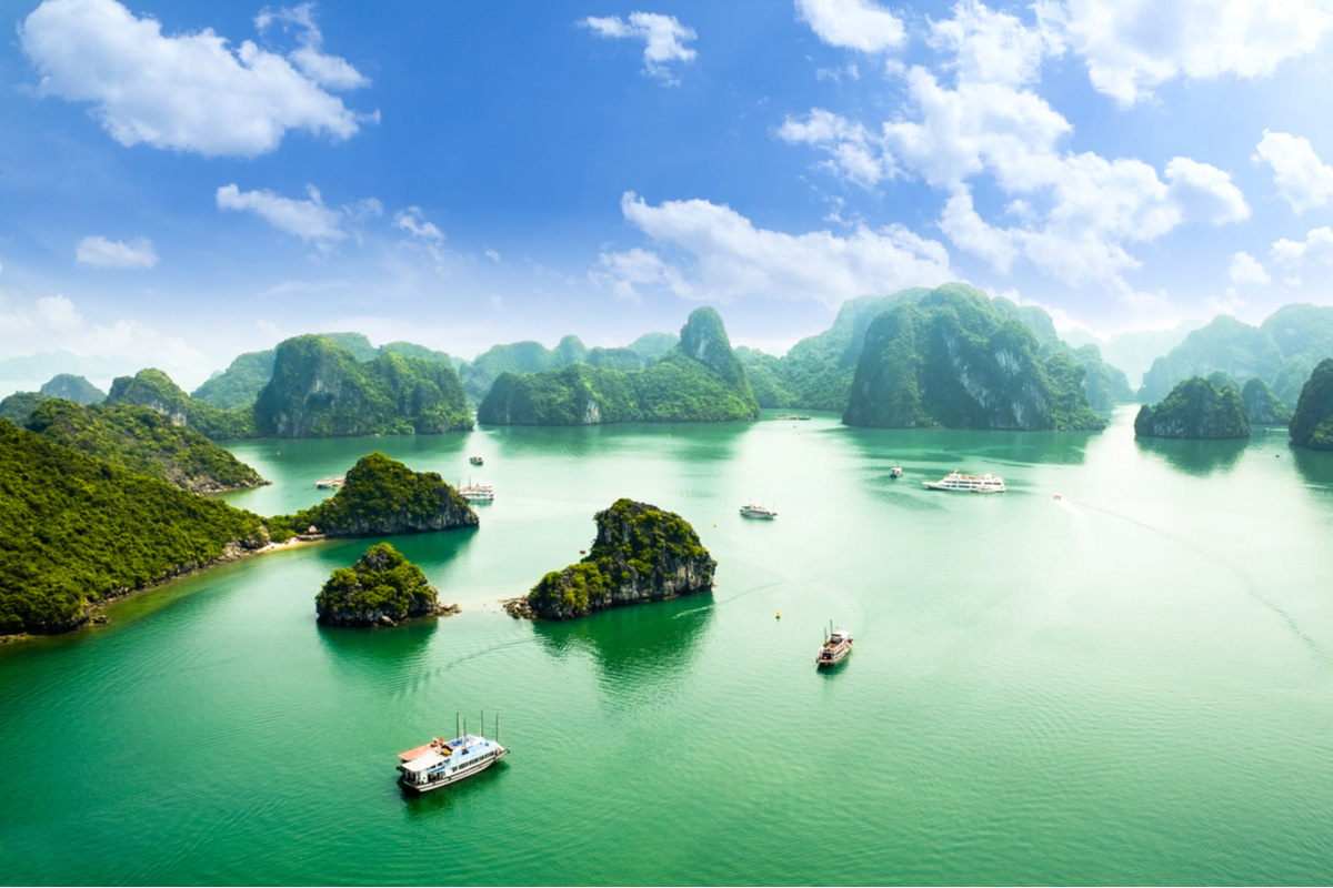 Halong Bay in Vietnam a UNESCO World Heritage Site