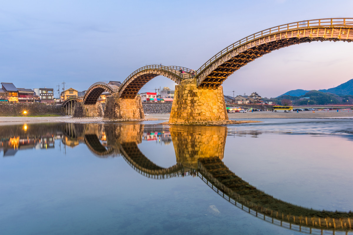 Kintaikyo Bridge over the Nishiki River