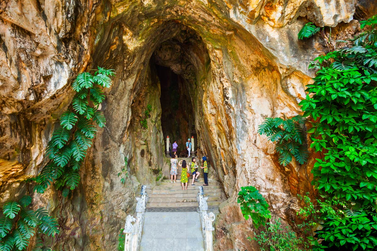 Marble mountains cave in Danang city