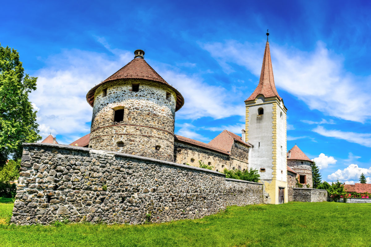 Bethlen Castle, built in 17th century in Racos, Brasov county