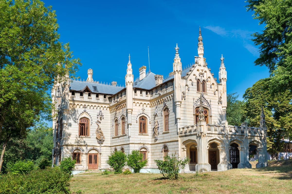 Miclauseni Castle, one of the most beautifull neo-gothic castles, belonged to Sturdza family