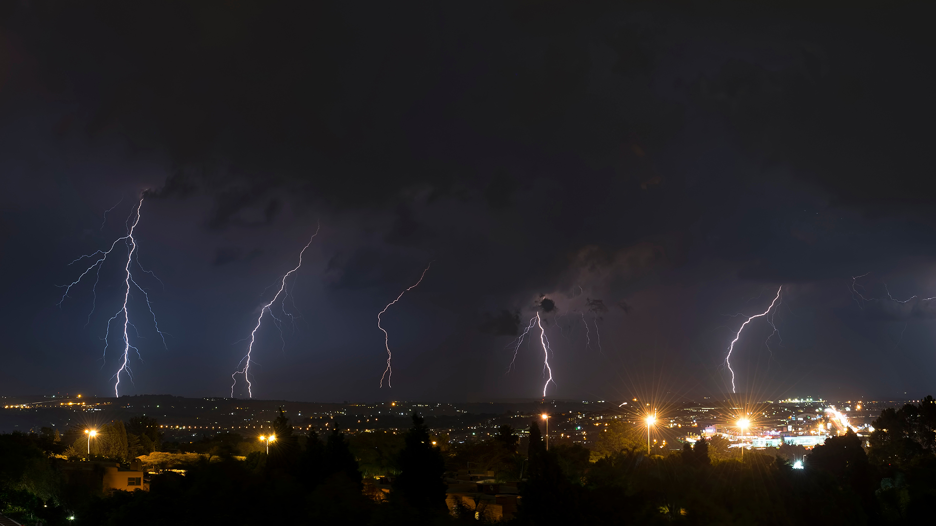 Lightning in South Africa