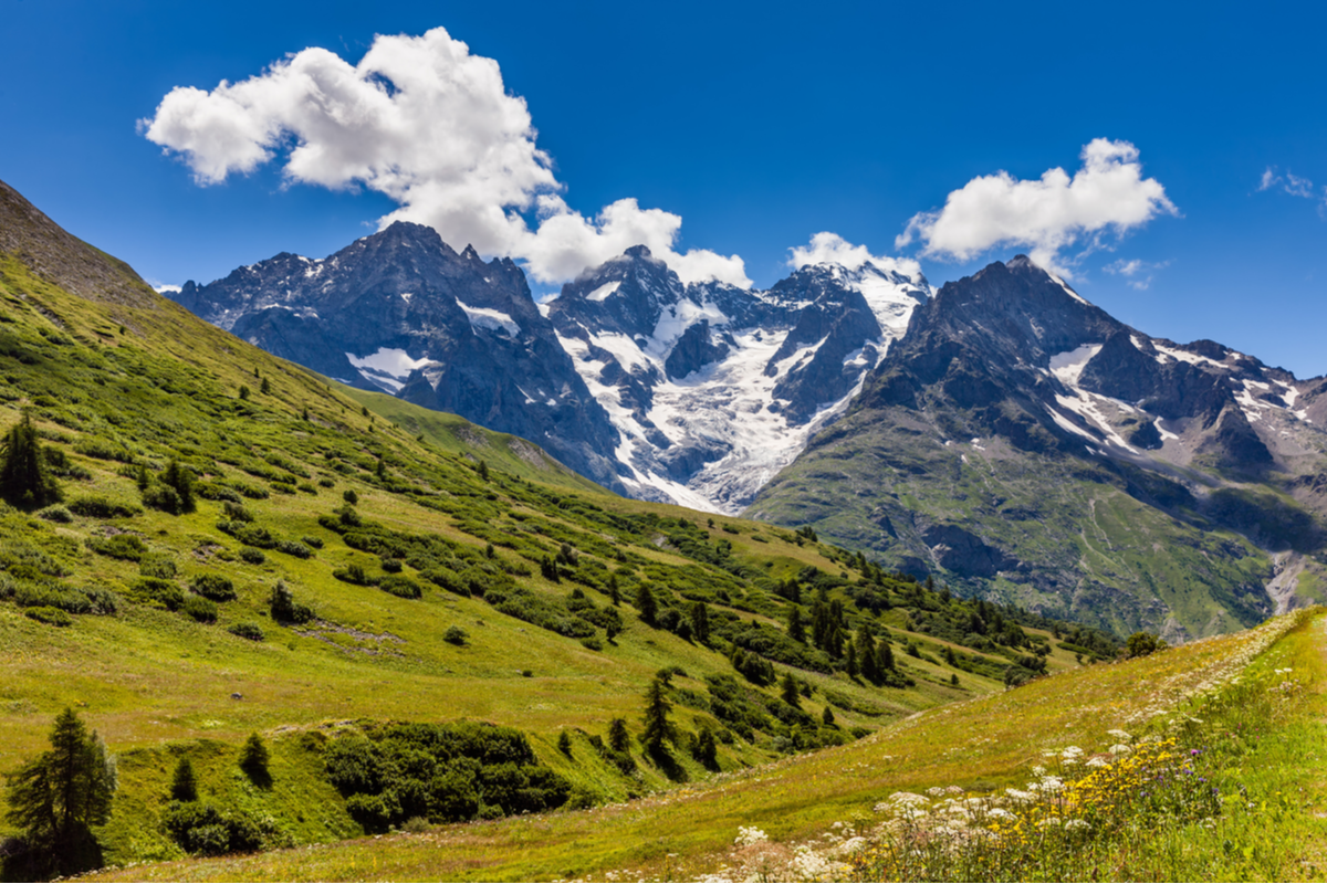 Mountain views Ecrins France Europe National Parks