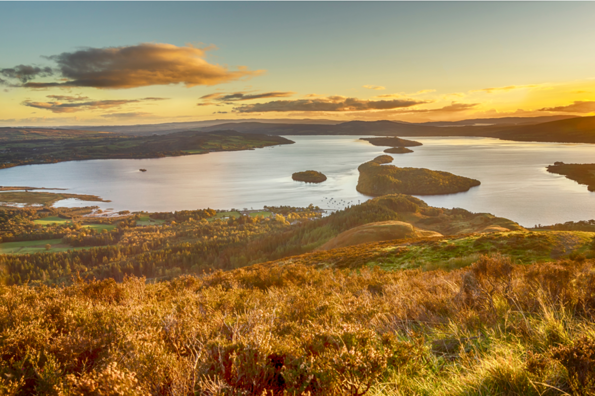 Sunset Loch Lomond Europe National Parks