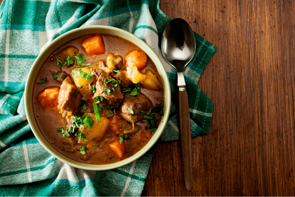 Irish stew dinner St. Patrick's Day
