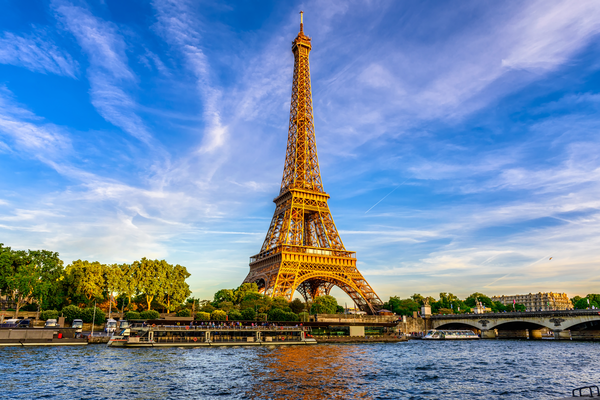 Eiffel Tower in Paris, France International Women's Day