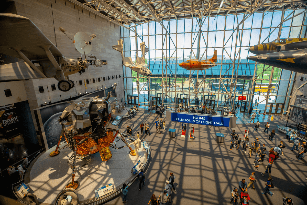 Smithsonian National Air and Space Travel Museum in Washington DC International Women's Day