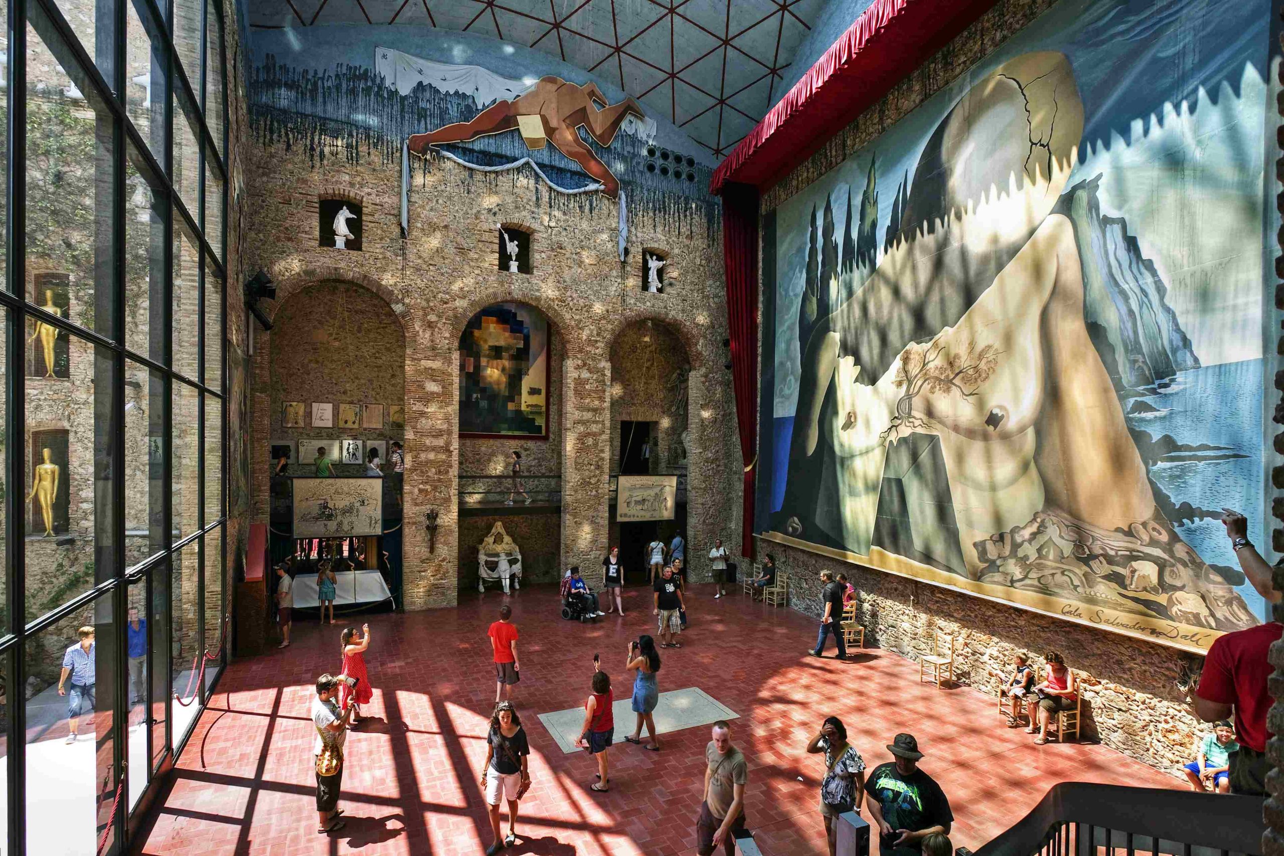 Interior of Dalí Theatre-Museum in Figueres, Spain.