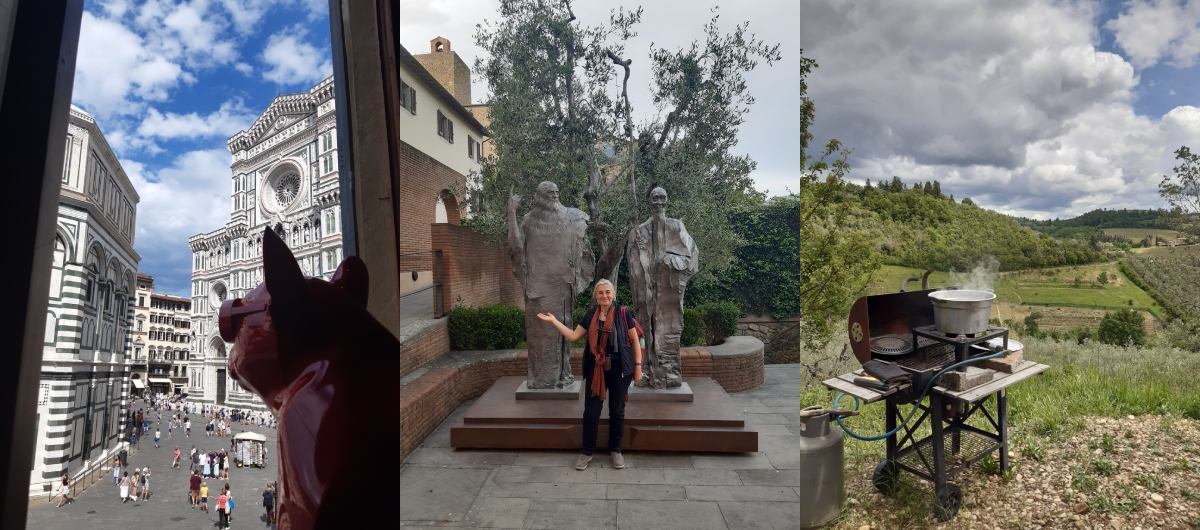 Collage of Florence and Tuscany Italy
