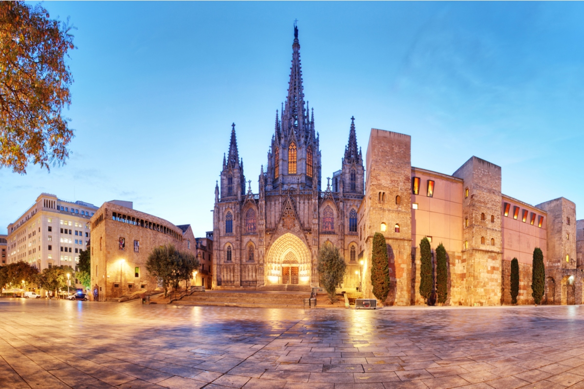 Barcelona Cathedral in the city's Gothic Quarter