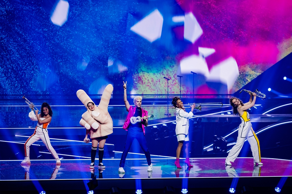 Jenkin from Germany performs a t Eurovision