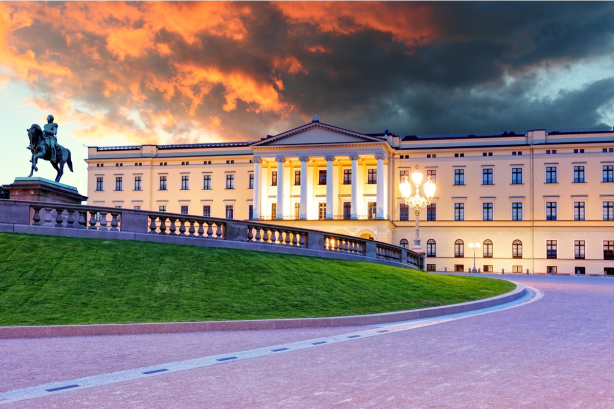 The Royal Palace in Oslo, Norway
