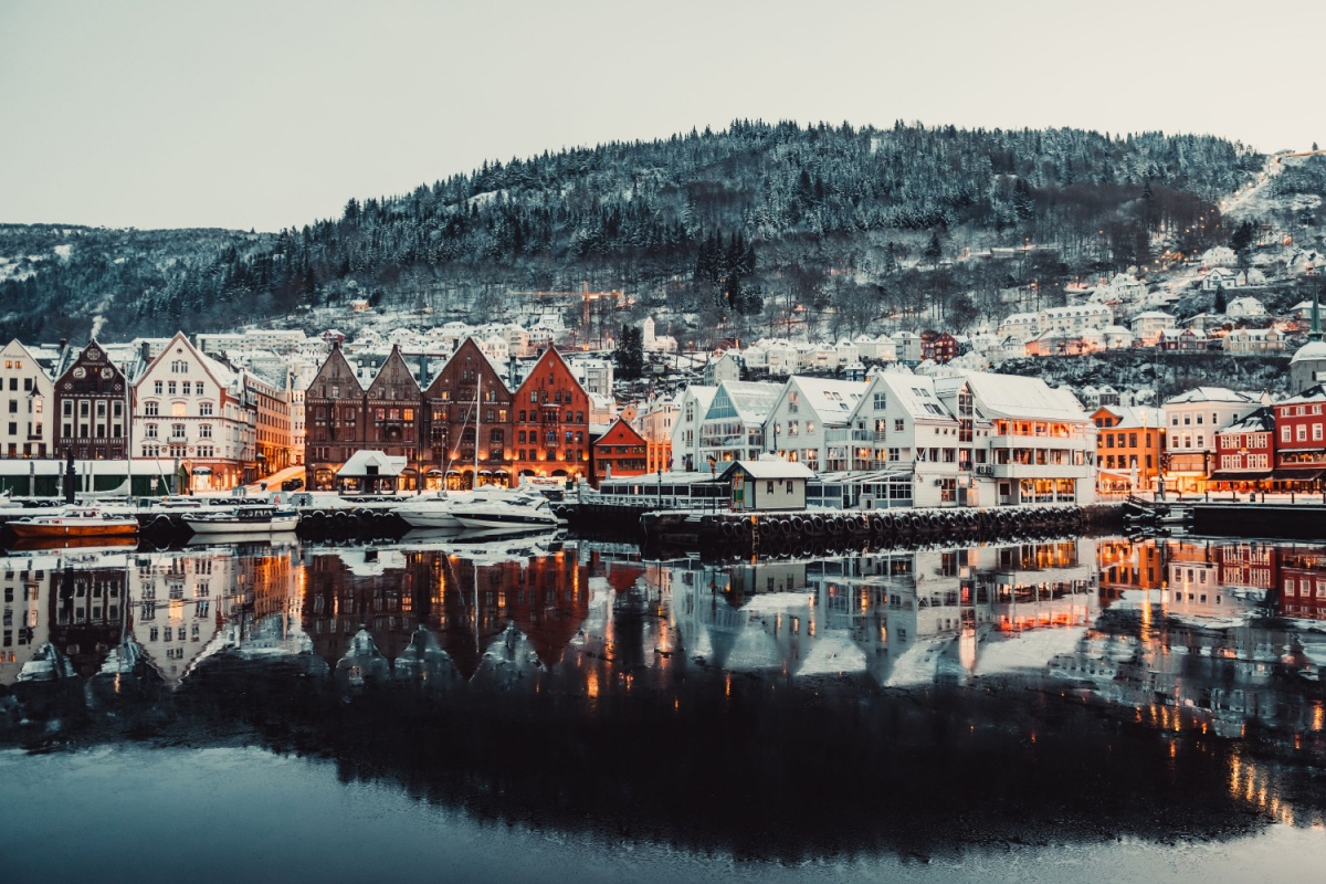 Bergen in winter,