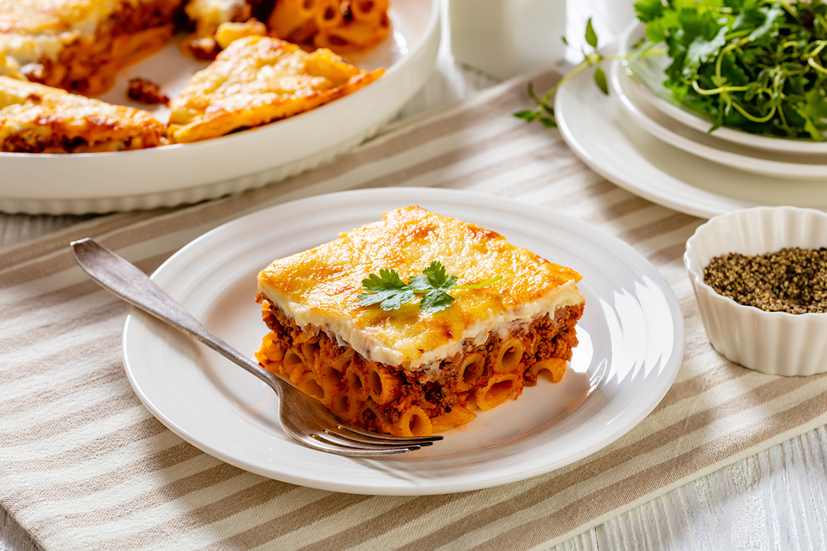 Greece's Pastitsio dish. 