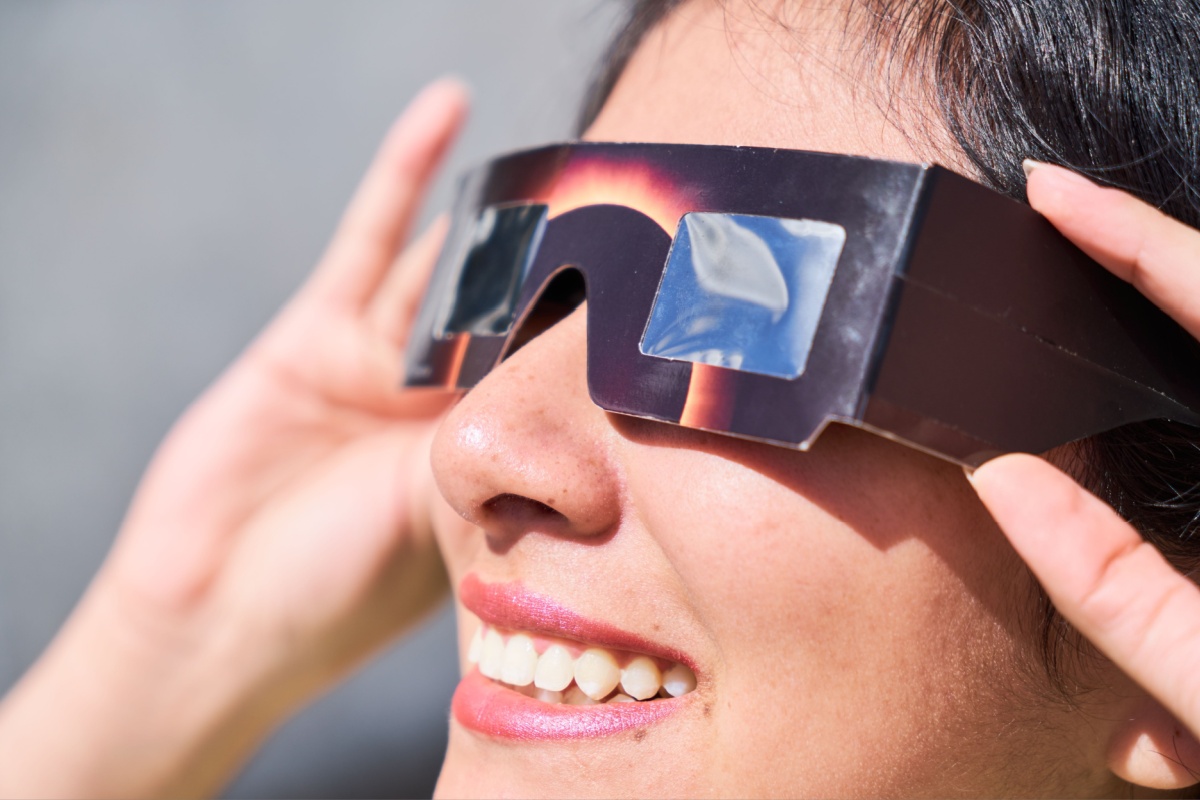 Eye protection, total solar eclipse