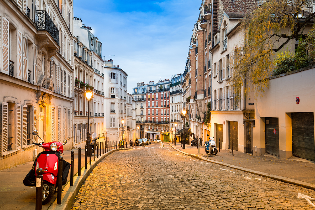European street in September