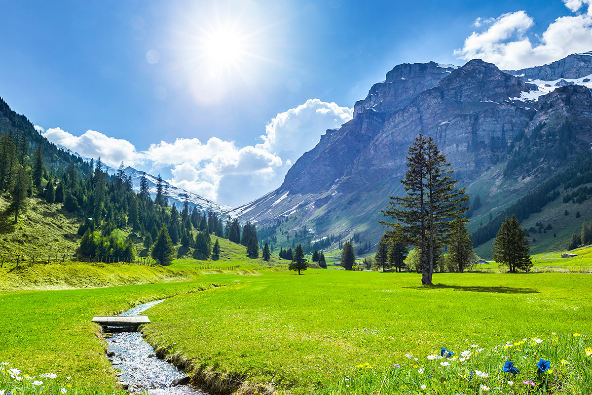 Swiss Alps, Europe in April